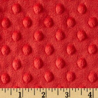 Minky Cuddle Dimple Dot Cherry Fabric