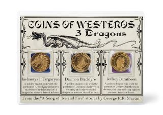 A Song of Ice and Fire Golden Dragon Coin Set
