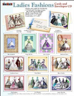 ScrapSMART   Ladies Fashions Cards & Envelopes Software Collection   Microsoft Word, Jpg, and PDF files for Mac  Software
