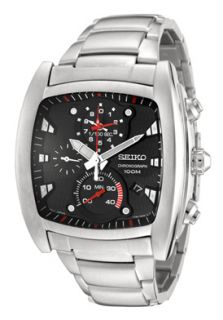 Seiko SPC029P1  Watches,Mens Quartz Chronograph Stainless Steel with Square Black Dial, Chronograph Seiko Quartz Watches