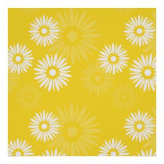Summertime yellow flowers Poster