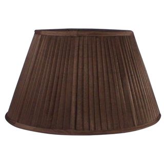 Round Pleated Fabric Coffee Shade with Harp Fitter Table Lamps