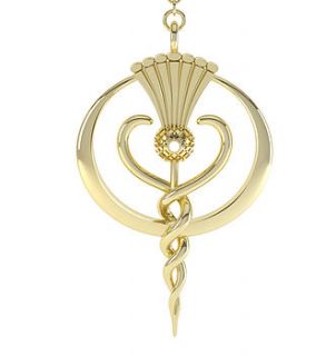 gold plated silver ffe pendulum by melina clark