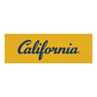 California Logo   Blue Poster