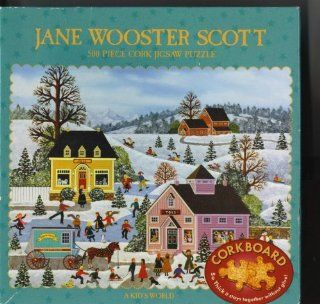 Jane Wooster Scott   Ceaco Corkboard Puzzle   A Kid's World   500 pieces Toys & Games