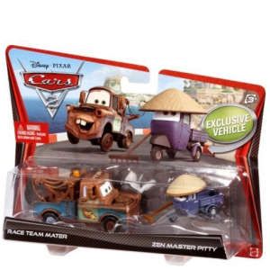 Cars 2   Mater and Zen Master Pitty Diecast Vehicle 2 Pack      Merchandise