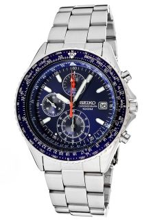 Seiko SND255  Watches,Mens  Chronograph Stainless Steel Blue Dial, Chronograph Seiko Quartz Watches
