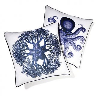 India Hicks Marine Life Decorative Pillow Pair