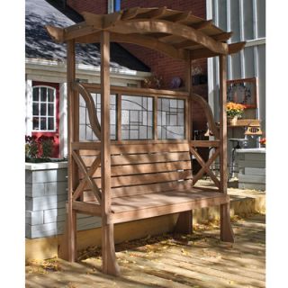 Yardistry Shaded Tugboat Cedar 6 10 H x 6 4 W x 3 2 D Pergola