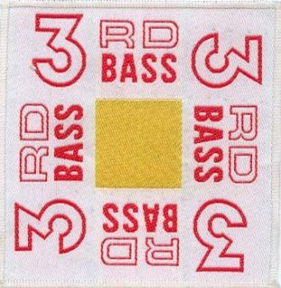 3rd Bass Logo Hip Hop Music Band Woven Applique Patch Clothing