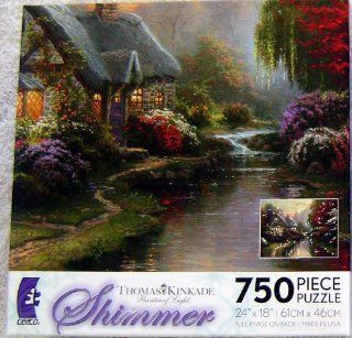 Thomas Kinkade Shimmer A Quiet Evening 750 Pieces Puzzle Toys & Games