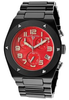 Swiss Legend 10028 BKRSA  Watches,Mens Throttle Chronograph Red Dial Black Ceramic, Chronograph Swiss Legend Quartz Watches
