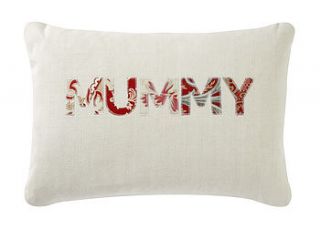 vintage linen mummy cushion by angel linens