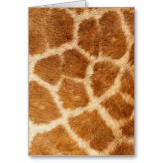 Giraffe skin design cards