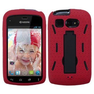 IMAGITOUCH(TM) 4 Item Combo KYOCERA C5170 (Hydro) Black Red Symbiosis Stand Hard Case Protector Faceplate Cover (Stylus pen, ESD Shield bag, Pry Tool, Phone Cover) Cell Phones & Accessories