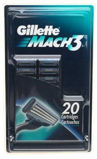 Gillette MACH3 Refill (20 Cartridges) Health & Personal Care