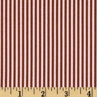 44'' Wide Leanika Tiny Stripe Pink/Chocolate Fabric By The Yard