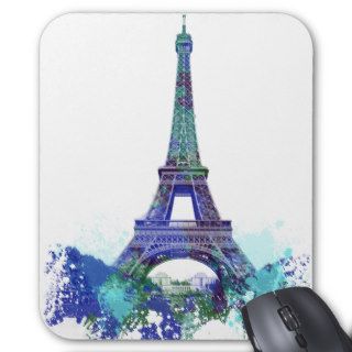 La tour Eiffel  color splash Mouse Pad