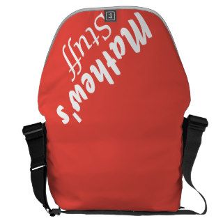 Carmine Pink Premium Custom Manly Messenger Bag