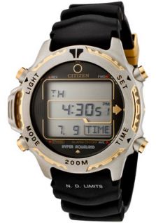Citizen MA9024 24E  Watches,Mens Hyper Aqualand Multi Function Black Rubber, Casual Citizen Quartz Watches