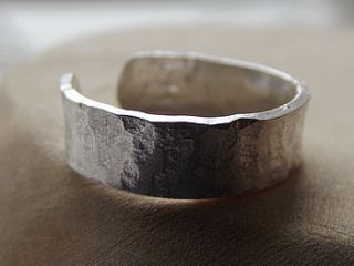 silver hammered toe ring by lucy kemp jewellery