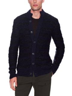 Chunky Button Mock Neck Sweater by John Varvatos Collection