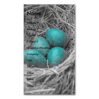Robin Eggs Grunge Business Card Template