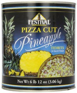 Festival Pineapple Pizza Cut Tidbits, 6.625 Pound  Pineapples Produce  Grocery & Gourmet Food