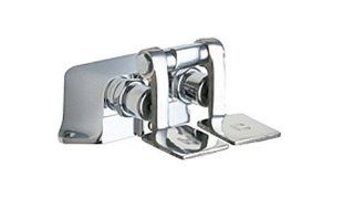 Chicago Faucets 625 CP Floor Mount Double Pedal Valve, Chrome   Faucet And Valve Washers  