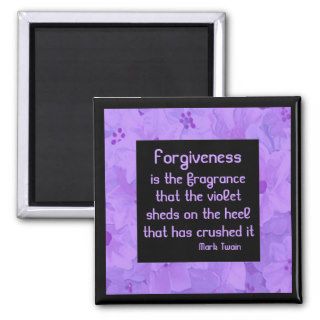 Forgiveness phrase by Mark Twain magnet