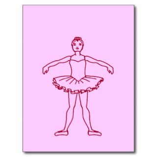 Ballet Second Position Postcard