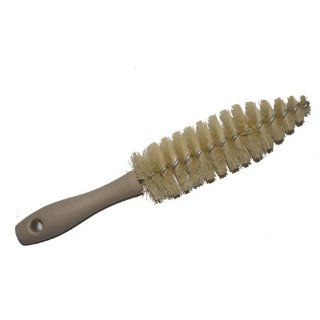 Magnolia Brush 626 Wire Wheel Spoke Brush, Polypropylene Bristles, 10 0.5" Overall Length, Small, Cream (Case of 12) Cleaning Brushes