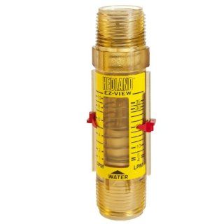 Hedland H621 010 R EZ View Flowmeter, Polyphenylsulfone, For Use With Water, 1.0   10 gpm Flow Range, 1" NPT Male Science Lab Flowmeters