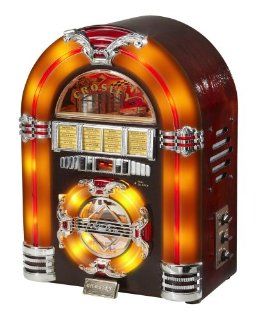 Crosley CR11CD Jukebox CD Player with Authentic Neon Lighting  Personal Cd Players   Players & Accessories