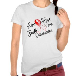 Myelodysplastic Syndromes Love Hope Determination T shirts