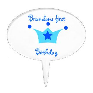 little prince birthday topper oval cake pick