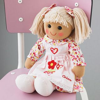 rag doll by the alphabet gift shop