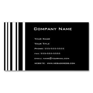 Personalized Stripes Appointment Reminder Card Business Cards