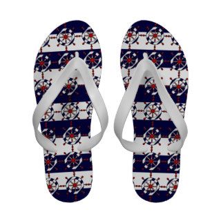 Nautical Flip Flops