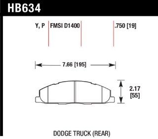 Hawk Performance HB634P.750 SuperDuty Brake Pad Automotive