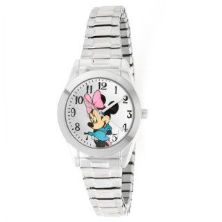 Disney Women's MCK626 Minnie Mouse Silver Tone Expansion Band Watch Watches