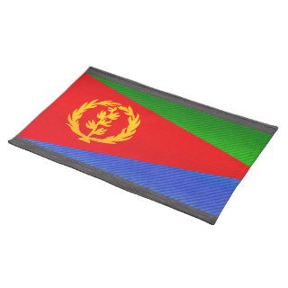 Modern Stripped Eritrean flag Placemat