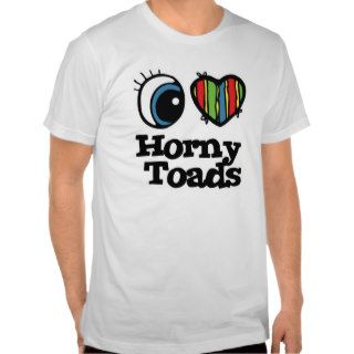 I Love (Heart) Horny toads Tshirt