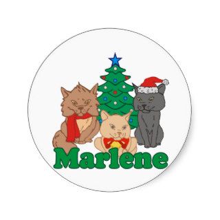 Christmas Cats Marlene Sticker