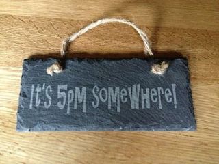 laser engraved slate plaque by moat house gifts