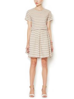 Cotton Striped Skirt by Best Society