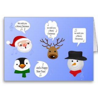 Cute and Funny Christmas   Greeting Card