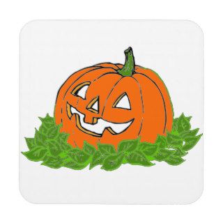 Jack and leaves drink coaster
