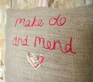 'make do and mend' lavender bag by 'by alex'