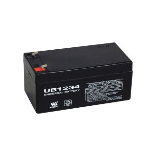 UPG Sealed Lead-Acid Battery — AGM-type, 12V, 3.4 Amps, Model# UB1234  Automotive Batteries
